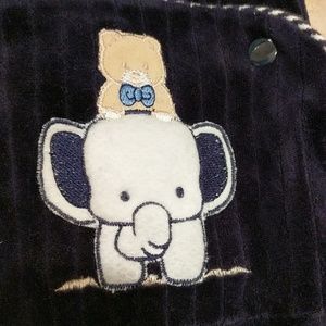 Creme de la creme softest blue baby boy overalls